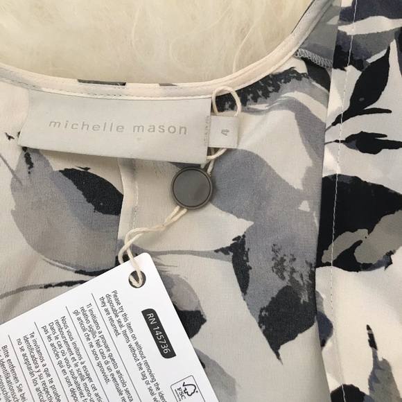 MICHELLE MASON Ruffle-trimmed cutout wrap dress - Picture 6 of 7